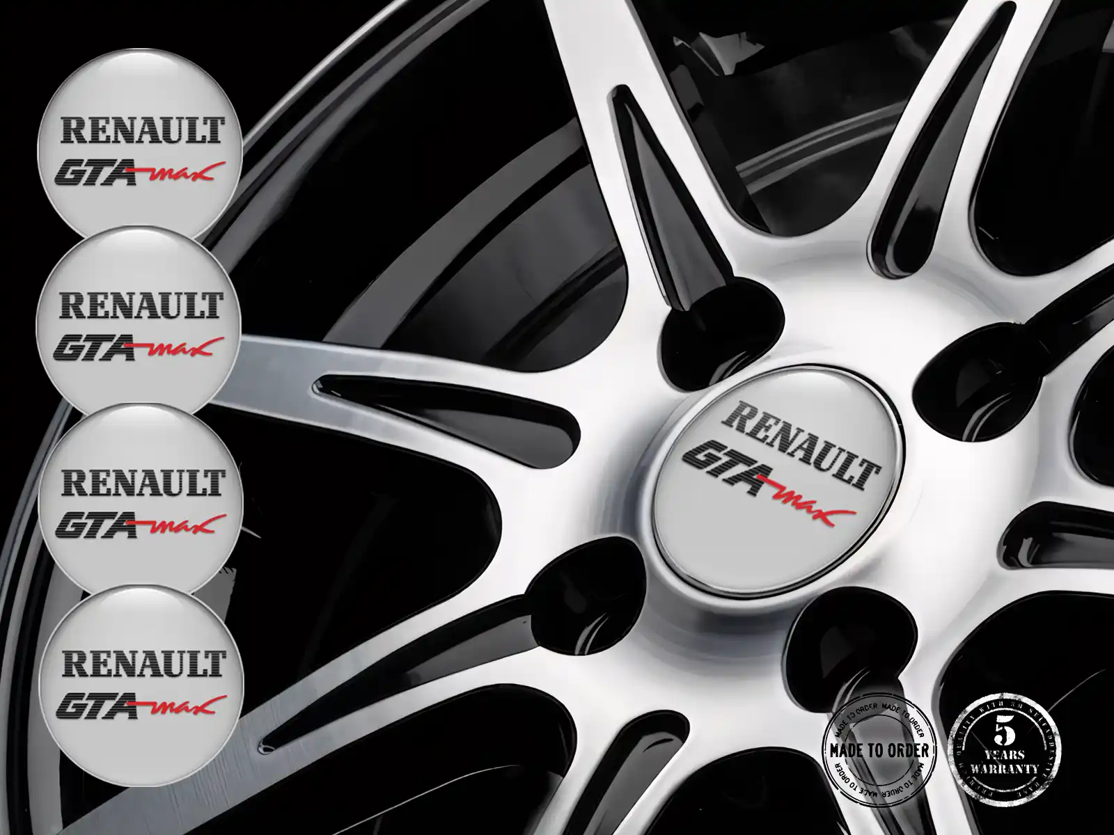 Renault Individuelle Dome Dekoration Premium Auto-Labels